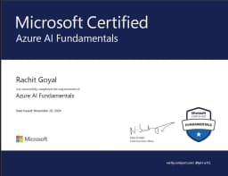 microsoft certified: azure ai fundamentals
